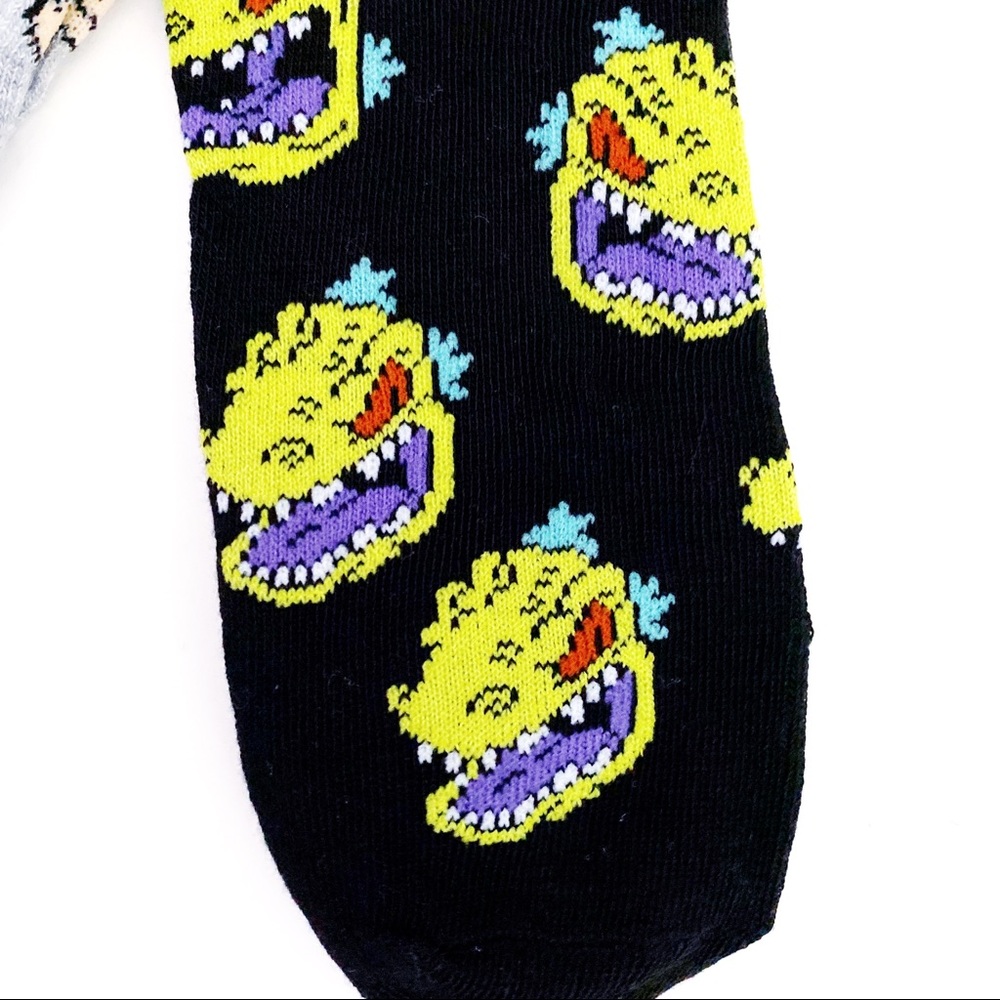 Rugrats Nickelodeon Crew Socks Tommy Chuckie Reptar Mens Womens 90s Retro Gift - Picture 4 of 6